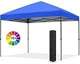 ABCCANOPY Gazebo comercial de 2 x 2 m con bolsa de rodillo mejorada, 4 bolsas de peso, estacas y cuerdas (marco gris)
