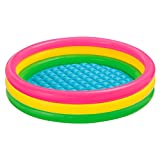 Piscina hinchable intex 3 aros sunset 114 x 25 cm, color Rosa, Amarillo, Verde