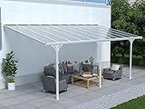 Venta-unica - Cochera Abierta pérgola adosada de Aluminio 18,8 m² Blanco Alvaro