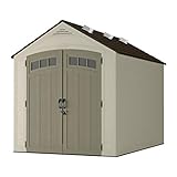 Duramax BMS8002 Nº 1 en ventas EEUU, mayor calidad, Caseta de resina BMS 8002 Suncast. Medidas de 3.300 x 2.300 x 2.640 mm/ 3.100 x 2.550 x 2.610 mm superficie de 7,43 m²