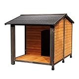 Casetas para perros Casa Para Mascotas Jaula Para Perros Casa Para Gatos Jardín Exterior De Madera Maciza Casa Para Perros Protección Contra La Lluvia Sol Jaula Para Gatos Casa Interior Para Perros Ca