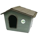 Croci Villa, Caseta Para Perros, Caseta En Materiales Reciclados, Caseta Con Techo Desmontable, Dimensiones 79X56X60 Cm