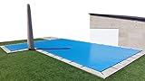 INTERNATIONAL COVER POOL Lona de Invierno para Piscina 10 x 5m mÃ¡s 15 cm por Cada Lado para Anclaje (10,3 x 5,3m) de Color Azul (Exterior) / Negro (Interior) + Saco de Almacenaje de Regalo