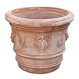 Biscottini Macetas Terracota Grandes 80x68x80 cm | Macetas Exterior Grandes | Macetas Barro Grandes | Maceta Grande