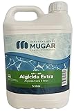 MUGAR- Algicida Concentrado no espumante 5L SIN Cobre para eliminación de Algas. ACCIÓN RÁPIDA, Mantenimiento de Piscinas. Alguicida Extra- 5 litros ANTIALGAS