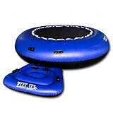 Trampolín acuático Hinchable Deep Sea 3m - Plataforma Flotante con balsa Extra - para Adultos y niños MAX 260kg