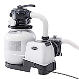 INTEX 55226 - Depuradora de Arena Krystal Clear 7.900 L/H, Para piscinas desmontables de hasta 37.800 L., 6 funciones y sistema de bloqueo