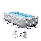 INTEX 55211 - Piscina elevada rectangular prism frame con depuradora