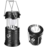 Farol solar de camping con interfaz USB, recargable, resistente al agua, para cargar teléfonos móviles