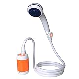 Laserbeak Camping Ducha portátil Ducha al Aire Libre Ducha de Mano Ducha eléctrica, Flujo de Agua Ajuste de Puestos, 4800 mAh batería Recargable, para válvula de Control de Flujo