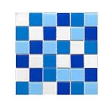 LOKIH Azulejos De Cristal Cristal para Bricolaje Pegatinas De Pared Decorativas Peces Estanque Piscina Ver Pilares De La Piscina,5