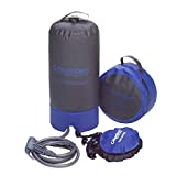 COLUMBUS Ducha Camp Shower | Ducha PortГЎtil de Camping con Bomba de Pie y Agua a PresiГіn. Resistente, Ligera y Compacta con Capacidad para 11 litros - Color Negro y Azul
