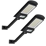 AWANFI Luz Solar Exterior, 168LEDs Luz Led Solar Exterior con Sensor de Movimiento, 2800mah IP65 Impermeable Focos Led Exterior Solar Potente, Lámpara Solar Exterior con Placas Solares para Jardín