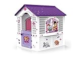 Chicos - Patrulla Canina Skye Casita Infantil de Exterior, Blanca con tejado púrpura (La Fábrica de Juguetes 89536)