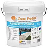 Tecno Prodist RENOVATEC CORONA (5 kg) BLANCO ARENA Pintura renovación bordes de piscinas o piedra de coronación - Antideslizante - Alta resistencia y durabilidad - Fácil Aplicación