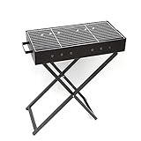 Barbacoa Portatil Plegable, Parrilla de la barbacoa Parrilla de carbón de leña de barbacoa portátil y barbacoa plegable para Mochilas, Senderismo, Viajes, Picnic Al Aire Libre, Barbacoa