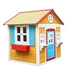 | MASGAMES | Casita de madera VISBY | Casita de madera tratada para el exterior | homologada para uso doméstico |