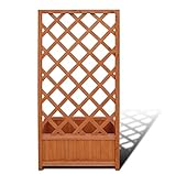 Jardinera con Enrejado , macetero Rectangular y Maceta de celosía con Flores enredadas para Enredaderas Macetas para Plantas de Flores de jardín 70 x 30 x 135 cm