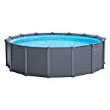 Intex Graphite Panel Piscina Desmontable, 16.805 litros, Gris,