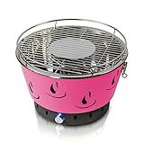 ACTIVA AIRBROIL JUNIOR - Barbacoa de carbón con ventilación activa, color rosa