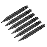 sourcing map Plástico Tierra Picos 8.2 Pulgadas Paisaje Estacas Luz Reemplazo para Solar Antorcha Lámparas de Jardín Camino, Paquete de 6