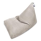 HAPPERS Puff Pirámide XL Naylim Mate Piedra para Exterior con Relleno Incluido