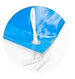 Cubierta de piscina invierno de 12,90x6,90 metros. (En una piscina de 12x6 metros la lona cubrirÃ­a 45cm sobre todo el contorno de la piscina). Color Azul(exterior)/Negro(interior).