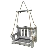 HNHN Grande Exterior Juguete de forrajeo para, alimentador de Material de Original, de Interior Caseta Perro Exterior Invierno (Silver, One Size)