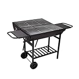 HSAN Parrilla De Carbón Portátil Grande para El Hogar, Parrilla para Barbacoa al Aire Libre, Estante para Jardín, Camping, Patio Trasero, Barbacoa, Parrilla De Carbón