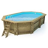 Salone Negozio Online Piscina octogonal de madera impregnada diámetro 486 x 336 x 120 cm