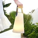 Lampara de mesa para exterior interior Control remoto luz blanca cálida 100lm RGB 8 colores a prueba de agua IP54 lampara noche, lampara portatil para jardín mesa hotel decoración de pascua