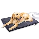 Pecute Manta de Calefacción para Gatos y Perros, Alfombrilla Térmica para Mascotas, Manta Electrica Manta Termica, Temperatura Constante 38-40°, Impermeable, Prevención de Incendios, Anti-mordida