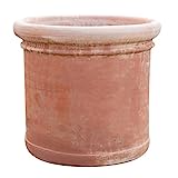 Biscottini Macetas Terracota Grandes 62x62x55 cm | Macetas Exterior Grandes | Macetas Barro Grandes | Maceta Grande