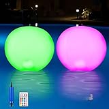MoKo 2 Piezas Luces Flotantes para Piscina, 15