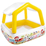 Intex 57470NP - Piscina hinchable infantil intex con toldo extraíble, Multicolor - 157x157x122 cm - 295 l