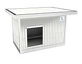 TRDC Caseta Aislante para Perro Standard con Techo Aumentado para el Exterior (Artic 40 mm)
