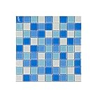 LOKIH Azulejos De Cristal Cristal para Bricolaje Pegatinas De Pared Decorativas Peces Estanque Piscina Ver Pilares De La Piscina 300mmx300mm,2