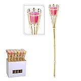 Antorcha de jardin 76cm con vela citronela 7,5x7,5cm