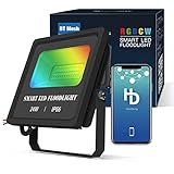 Foco LED RGB de Colores, 24W 2000LM Focos LED Exterior RGB Foco Led RGB Focos Exterior Jardin, Multicolor16 millones 20 Modos, IP66 Impermeable, LED Iluminación Exterior para Jardin Terraza Garaje