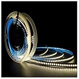 Tyun Tiras de luz LED 12V, 1200 LEDs Blanco Natural 4000K Tiras LED 5 Metros SMD 2835 IP20 Flexible Tira de Luces LED para Jardín, Dormitorio, Decoración de Cocina