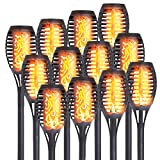 DECO EXPRESS Luces Solares Led Exterior Jardin Antorchas Efecto Llama IP65 (6/12 pack) (12-pack)