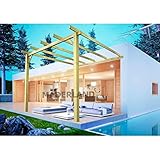 Pérgola Adosada de Madera Maciza Modelo Huesca Maderland 600x300 cm