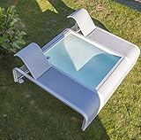 Gre Piscina Mariposa - Piscina con Diseño Óptimo, Dos Hamacas, para Terrazas y Jardines, con 1.100 litros de Agua