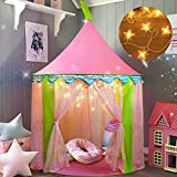 Carpa para niГ±os + Luces de una Estrella Castillo de Princesa para niГ±as- Glitter Castle Pop Up Play Carpa Tote Bag - NiГ±os Playhouse Toy para Juegos de Interior y Exterior 41 