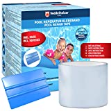 Veddelholzer Kit de Reparación de Piscinas Cinta Submarina Impermeable 10 cm x 150 cm Cinta de Sellado Transparente, Cinta Flexible, Herramienta de Parcheo para el Sellado de Piscinas