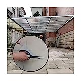 YJFENG Hoja De Policarbonato Transparente, Revestimiento Impermeable para Techos De Pérgola, Paneles Fáciles De Cortar Y Doblar para Jardín Y Aire Libre, Pantalla De Partición De 0,8 Mm