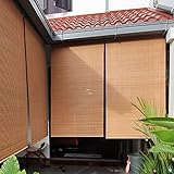 ZAQY Estores Enrollables Persianas Exteriores para Porche, Privacidad De Persianas Enrollables para Ventana De Estilo Japonés para Pérgola, Balcón, Mirador, Persianas Enrollables De Bambú