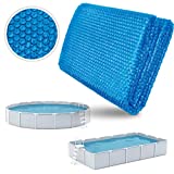 tillvex Cobertor Solar para Piscinas Rectangular 600x400 cm | Espesor de la lámina Solar 120 µm | La Cubierta Solar se Puede Cortar a Medida | Calefacción de la Piscina para el Calentamiento del Agua