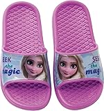 Chanclas Frozen Elsa Disney para Playa o Piscina - Flip-Flop Disney Frozen Elsa para niñas (Fucsia, numeric_30)