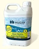 Mugar- Cloro Choque Líquido Aguas Cristalinas 5 litros- Cloro de Acción Rápida Superclarificante en Formato de 5 litros